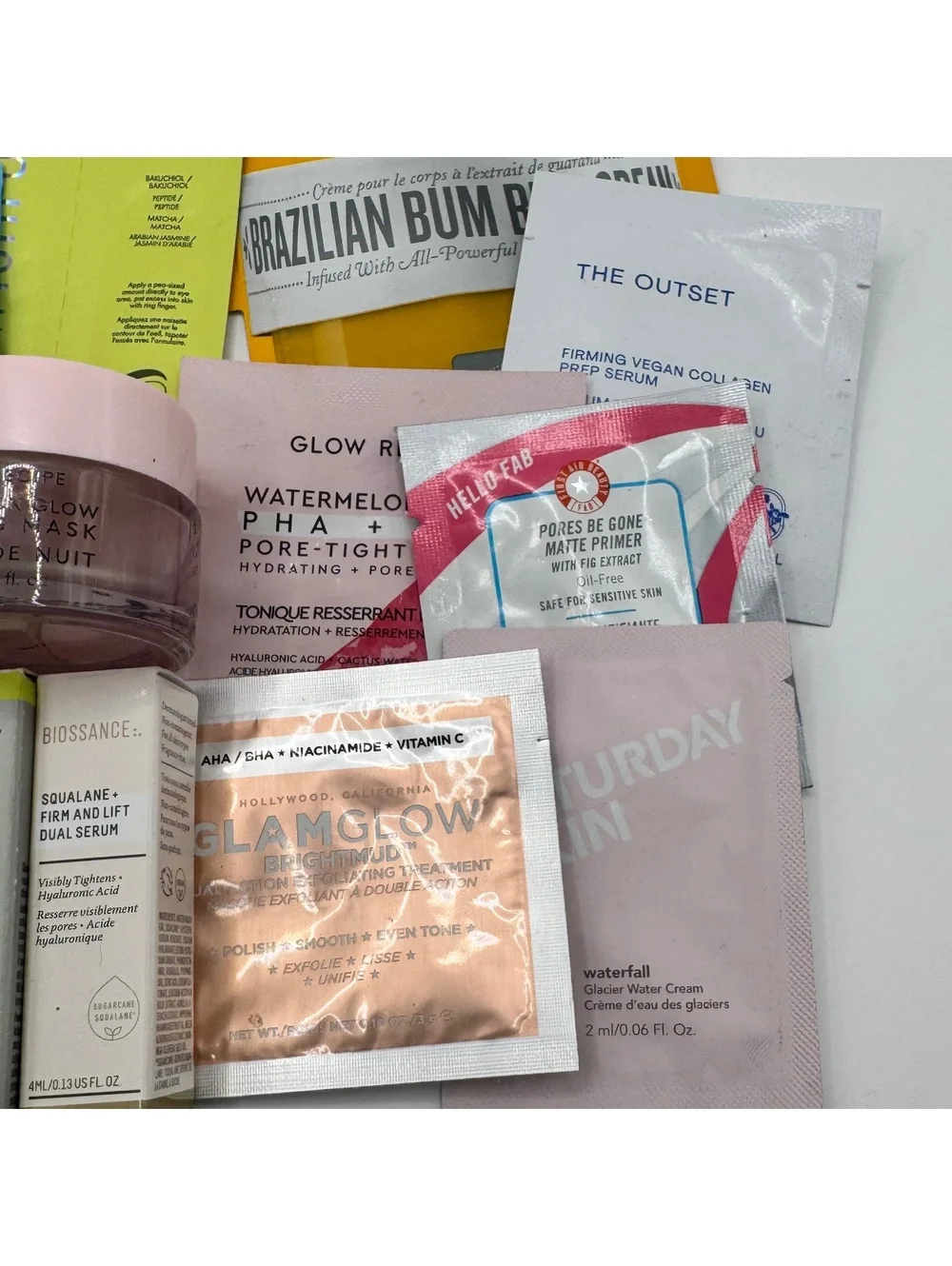 Lot of 17 High End Skincare Clean Beauty Sephora Ulta Deluxe Samples Farmacy NEW
